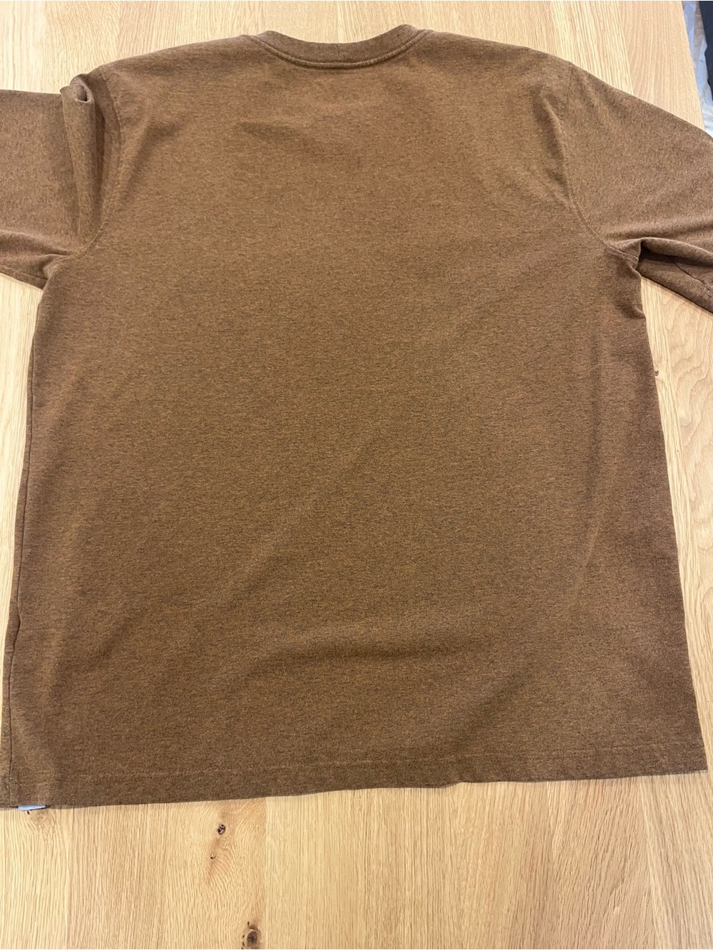 Carhartt Brown Short Sleeve Tee with White Logo Saw Graphic - Picture 6 of 6